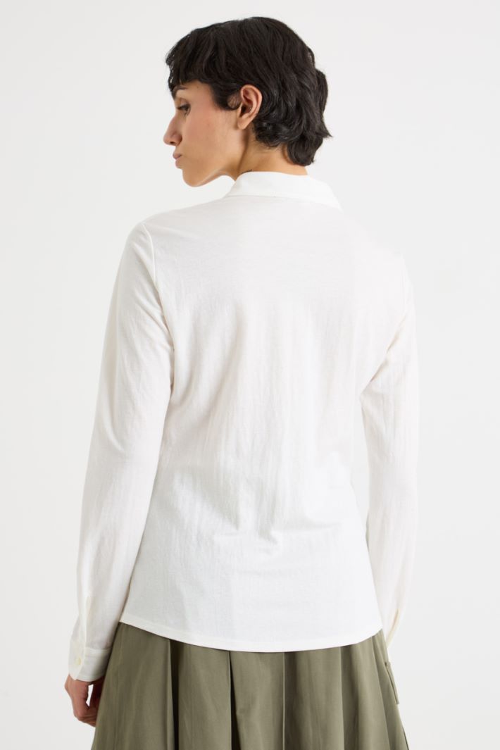 Camicia in jersey piqué Intrend - 4