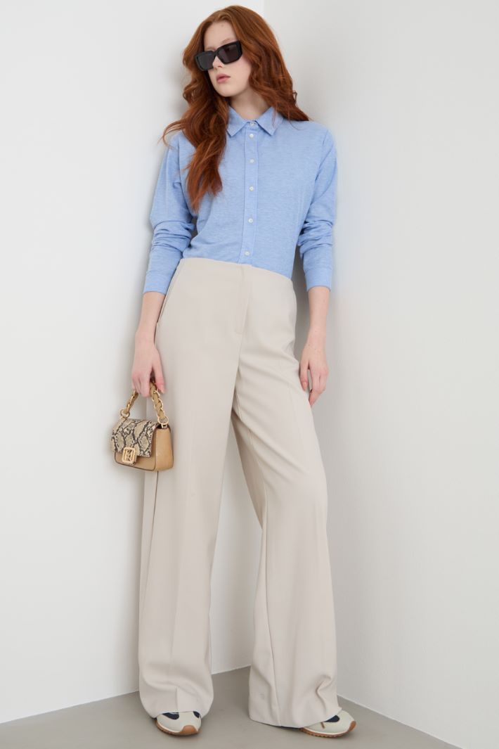 Camicia in jersey piqué Intrend