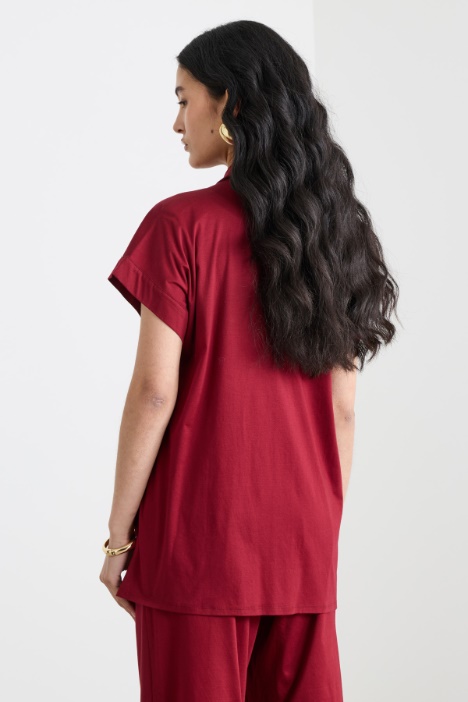 Camicia ampia con cintura