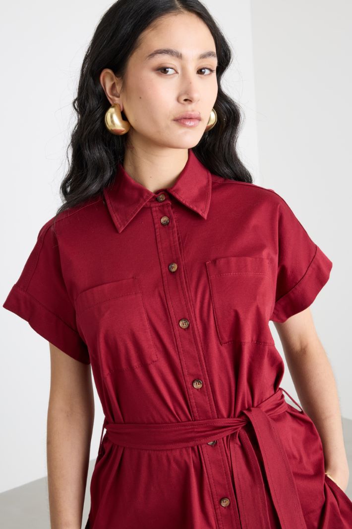 Belted Wide-Fit Shirt Intrend - 3