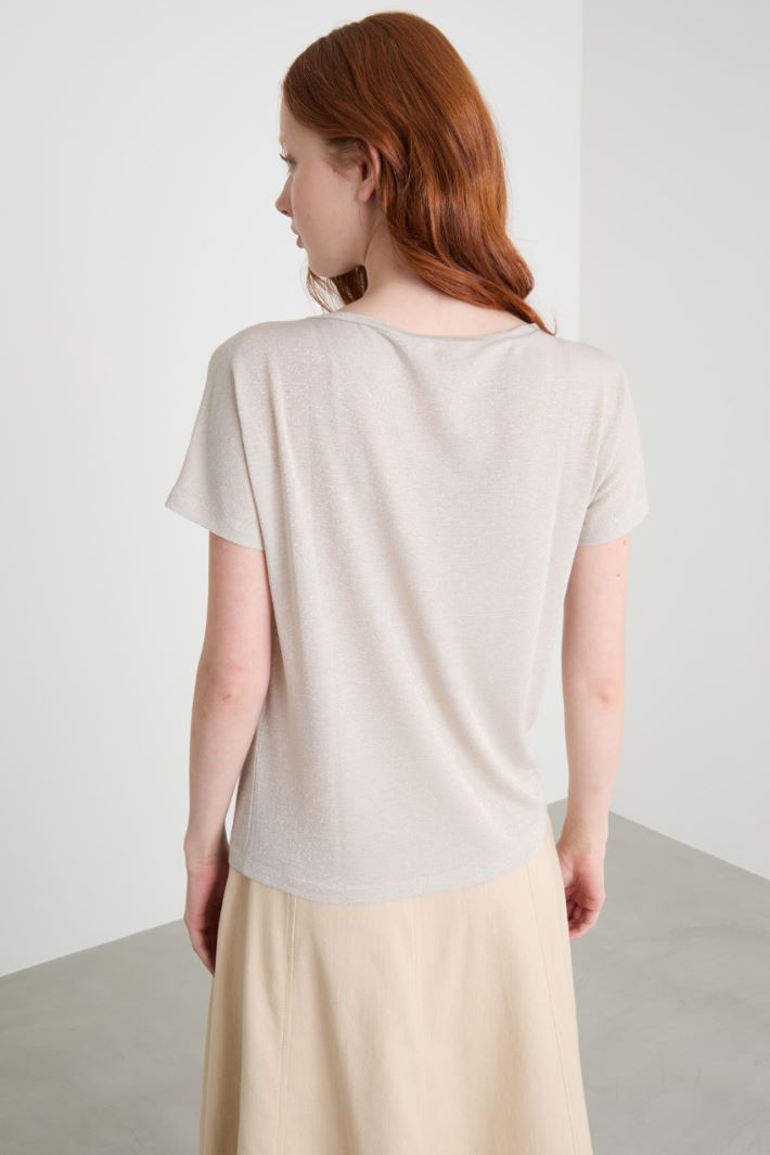 Foiled jersey top Intrend - 4