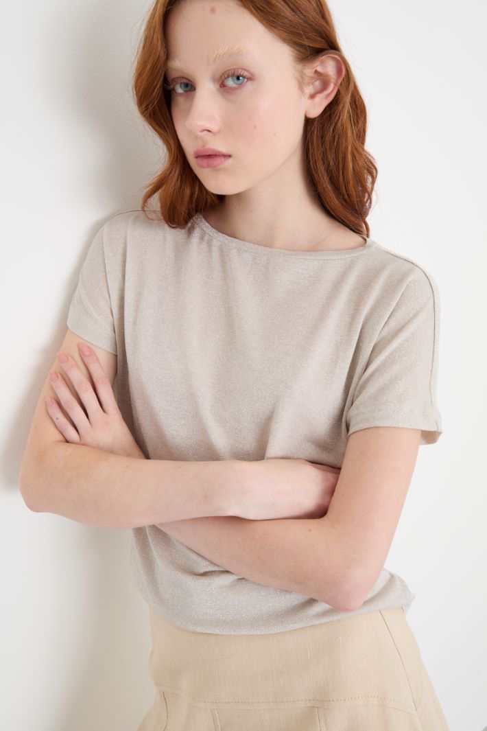 Foiled jersey top Intrend - 3