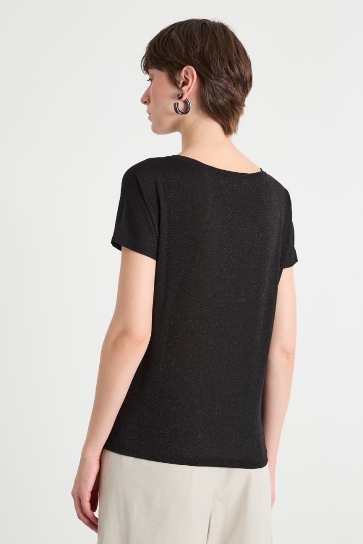 Foiled jersey top Intrend - 4