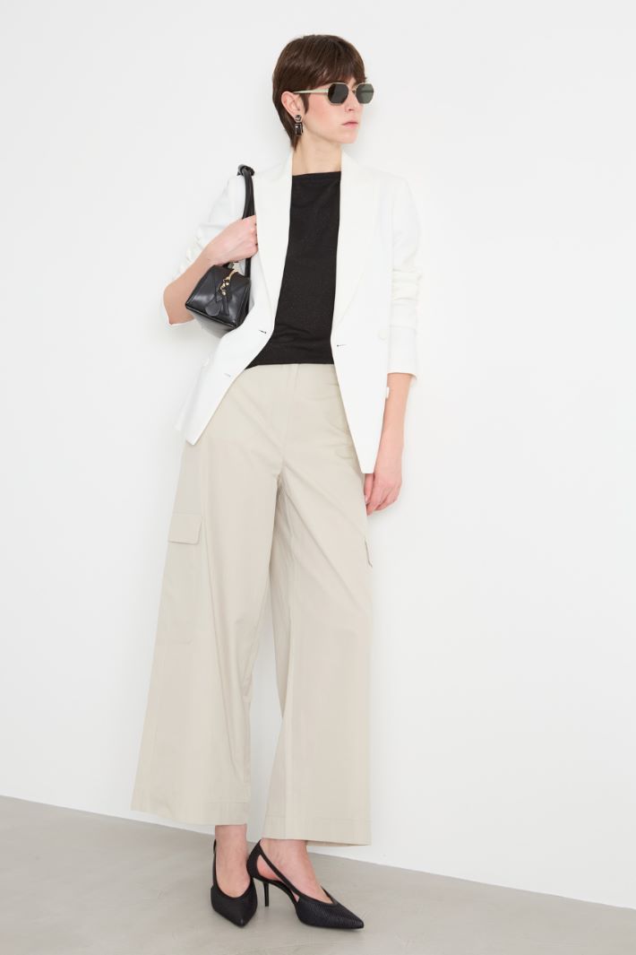 Foiled jersey top Intrend