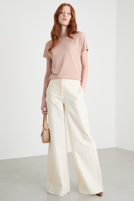 Foiled jersey top Intrend