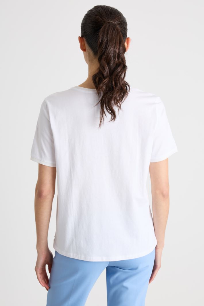 T-shirt in jersey con strass Intrend - 4