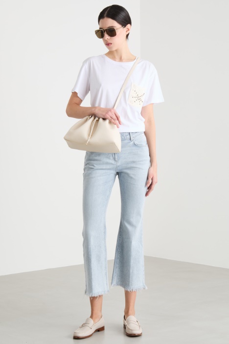 Jewel-embroidered T-shirt Intrend