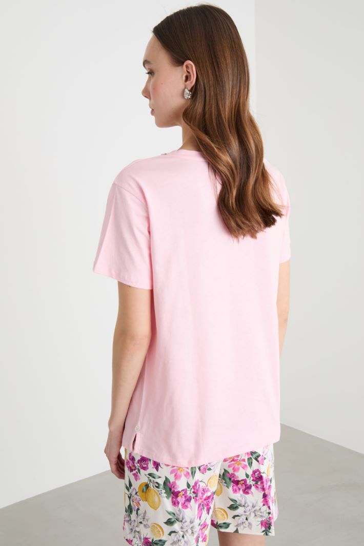 Jewel-embroidered T-shirt Intrend - 4