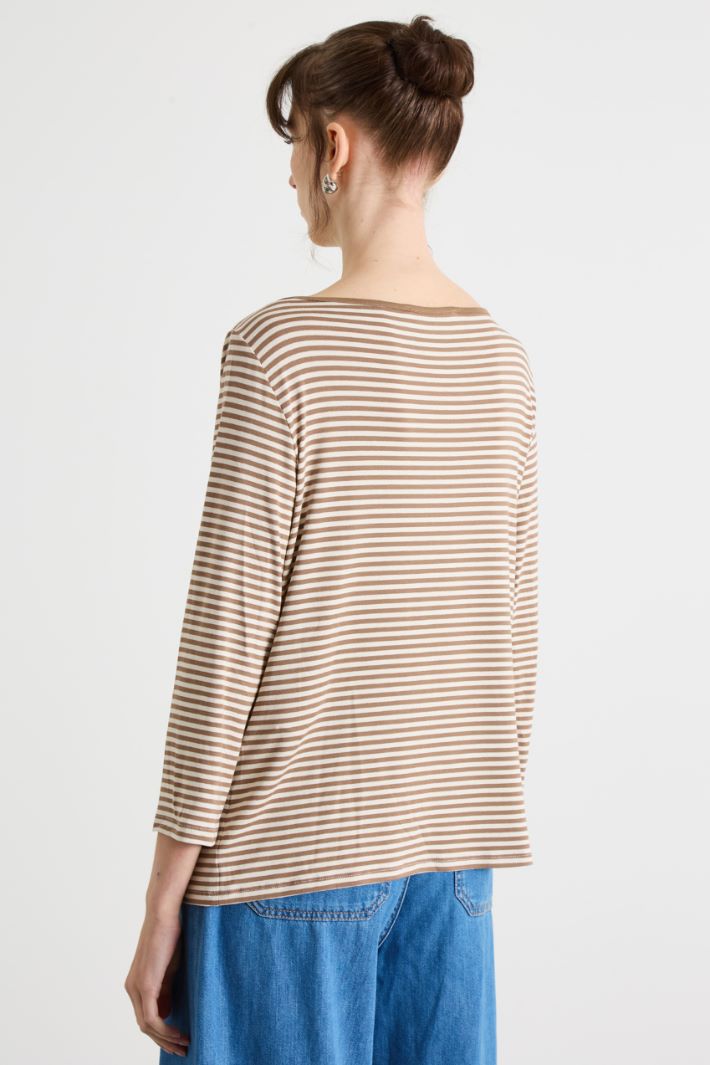 Rib-knit T-shirt Intrend - 4