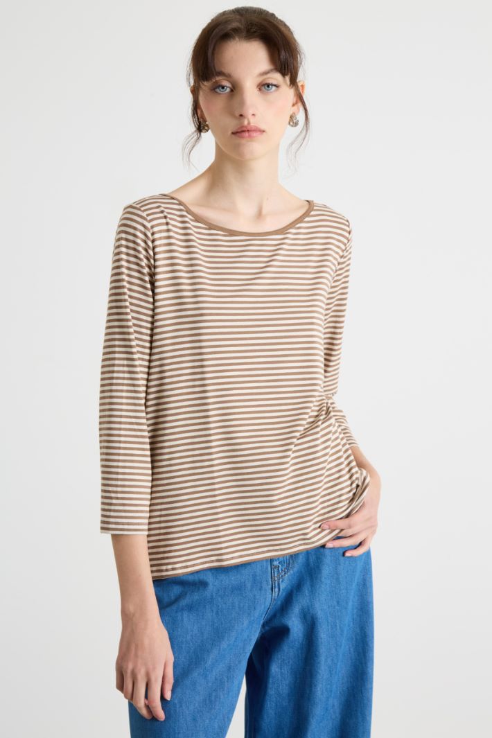 Rib-knit T-shirt Intrend - 2