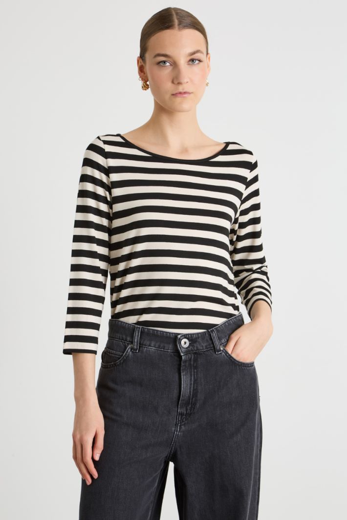 Rib-knit T-shirt Intrend - 2