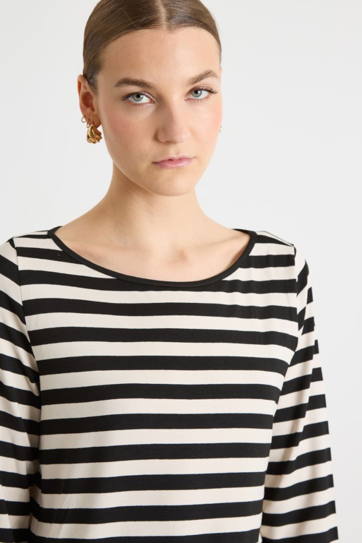 Rib-knit T-shirt Intrend - 3