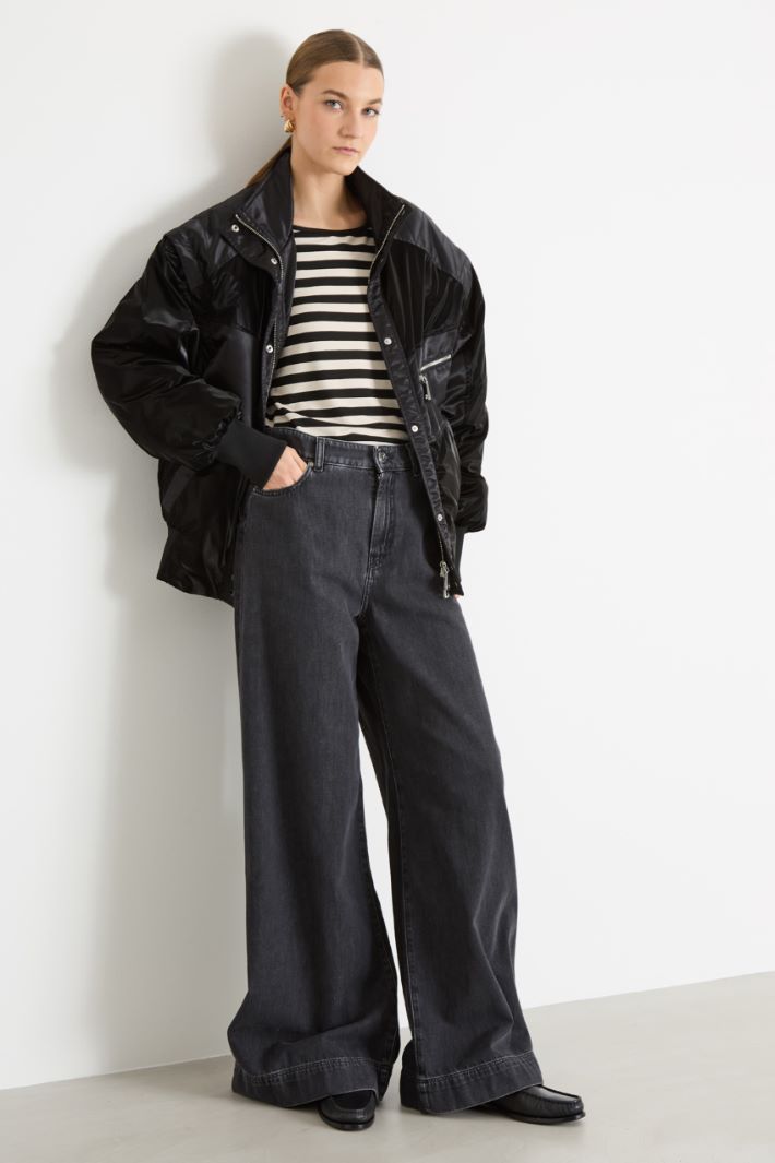 Rib-knit T-shirt Intrend