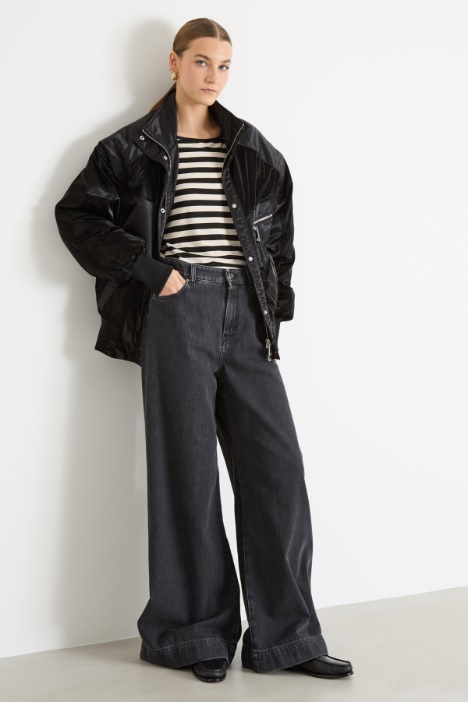 Rib-knit T-shirt Intrend