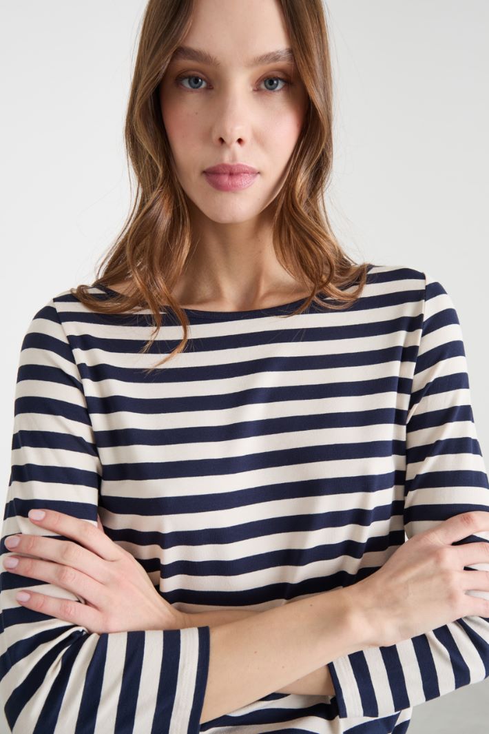 Rib-knit T-shirt Intrend - 3