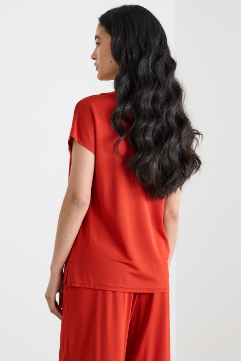 T-shirt in jersey piqué