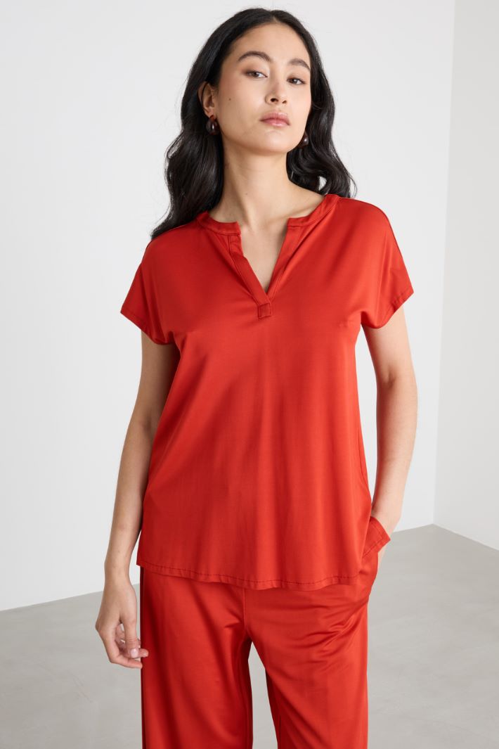 T-shirt in jersey piqué Intrend - 2