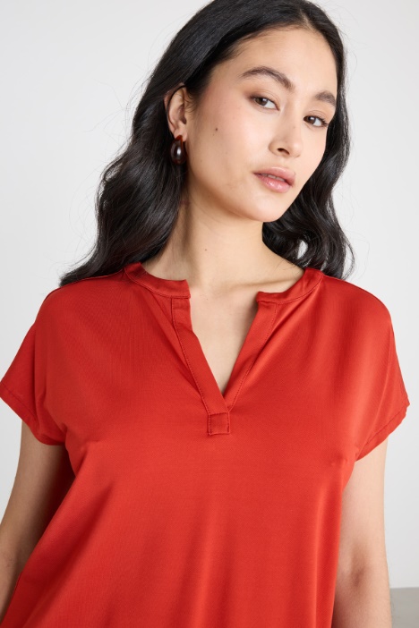 T-shirt in jersey piqué