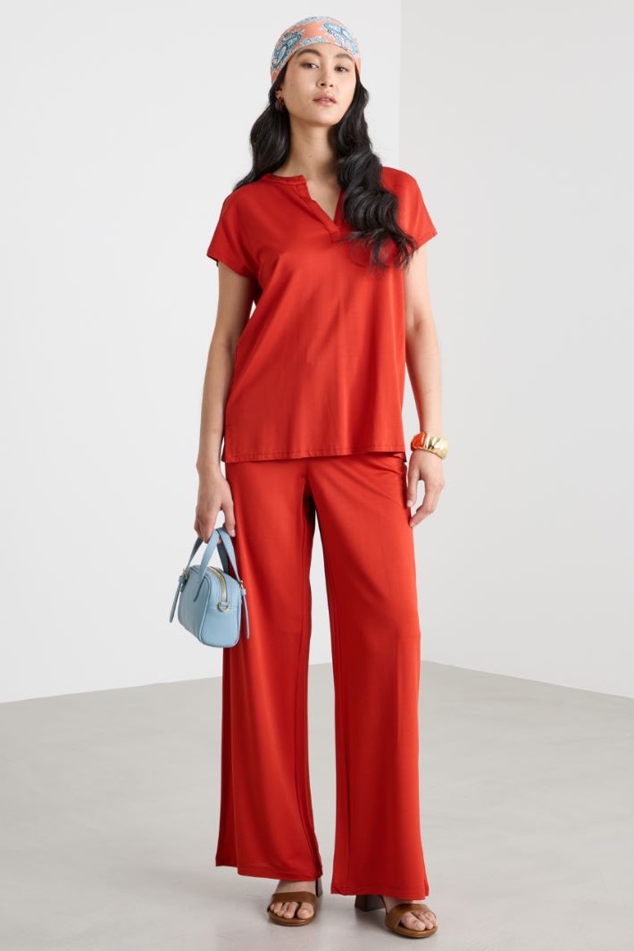 T-shirt in jersey piqué Intrend