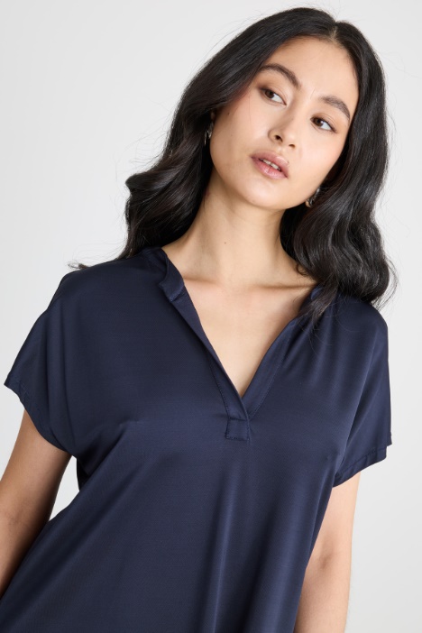 T-shirt in jersey piqué