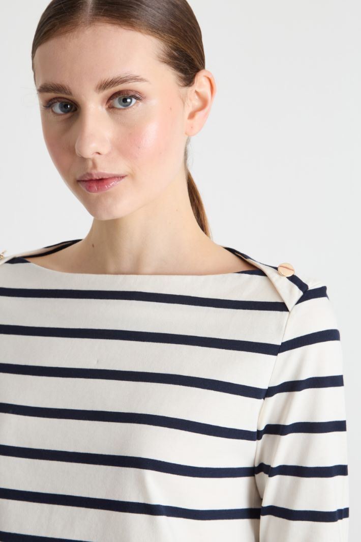 Boat-neck T-shirt Intrend - 3