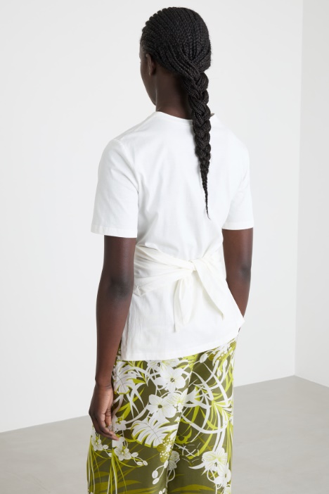 Camiseta de punto con lazada