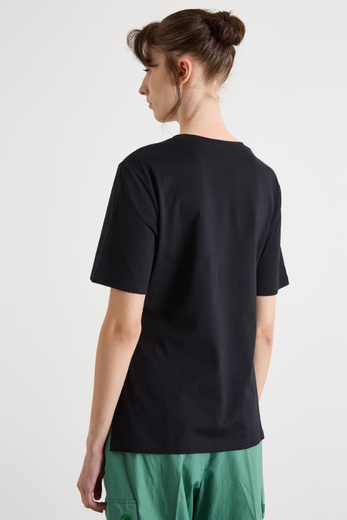 Tie-hem jersey T-shirt Intrend - 4