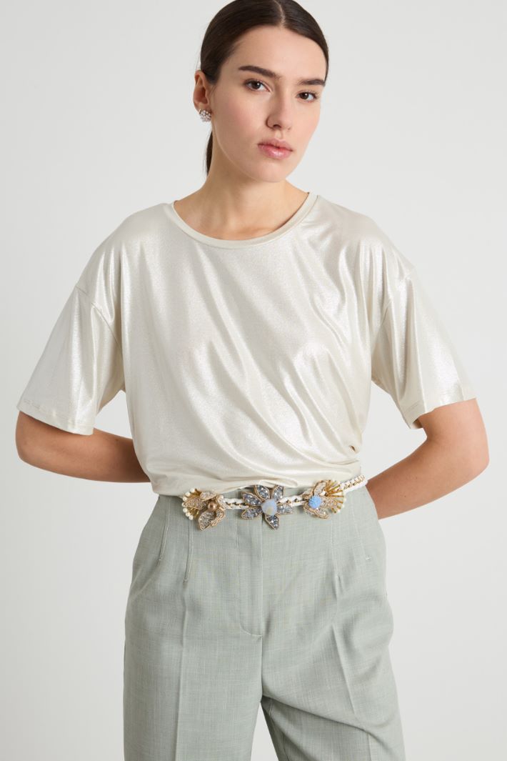 Foiled-jersey T-shirt Intrend - 2