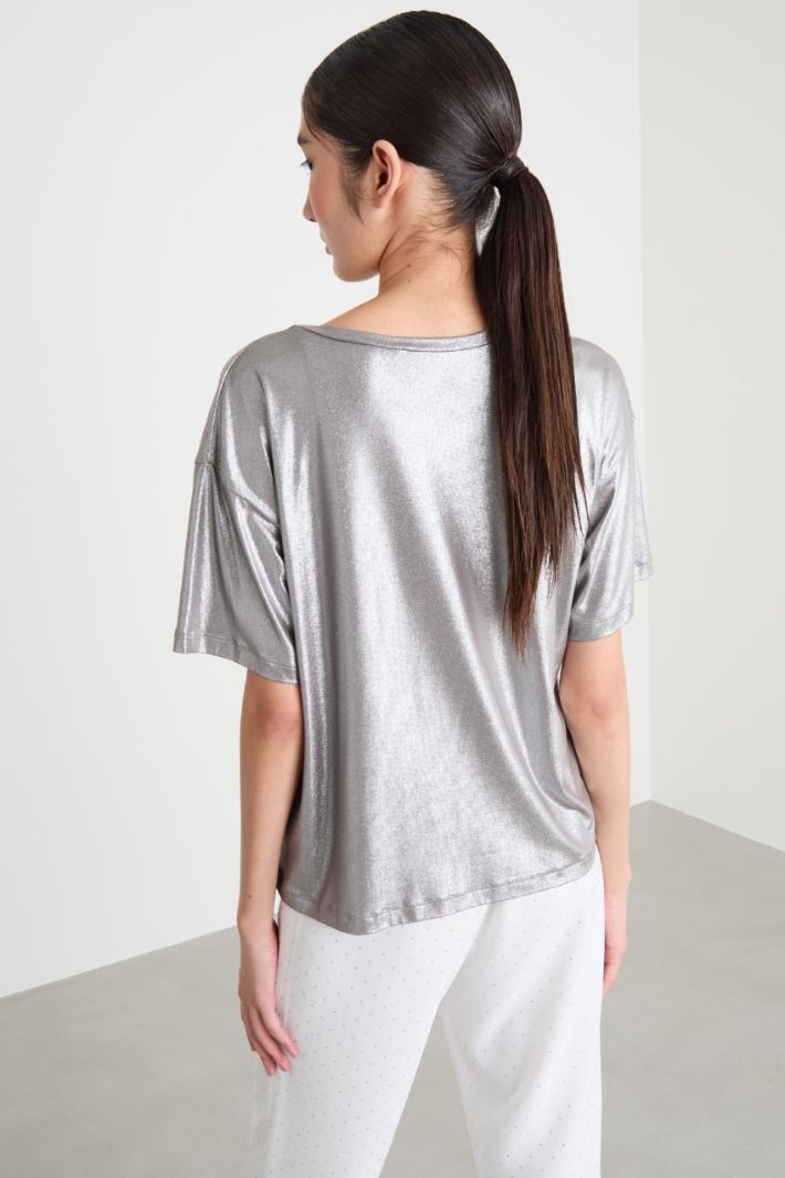 Foiled-jersey T-shirt Intrend - 4