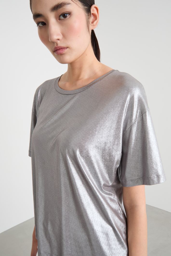 Foiled-jersey T-shirt Intrend - 3