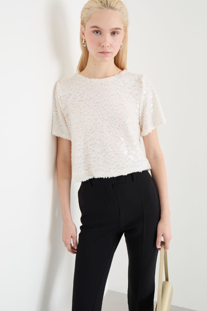 Sequin crop top Intrend - 2