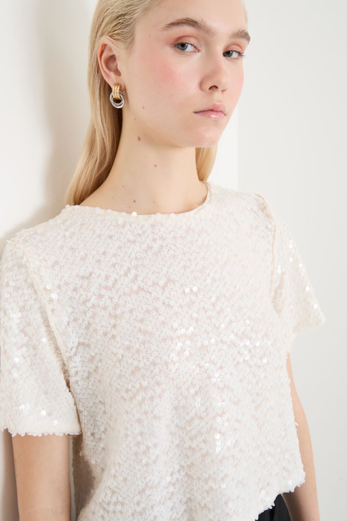 Sequin crop top Intrend - 3