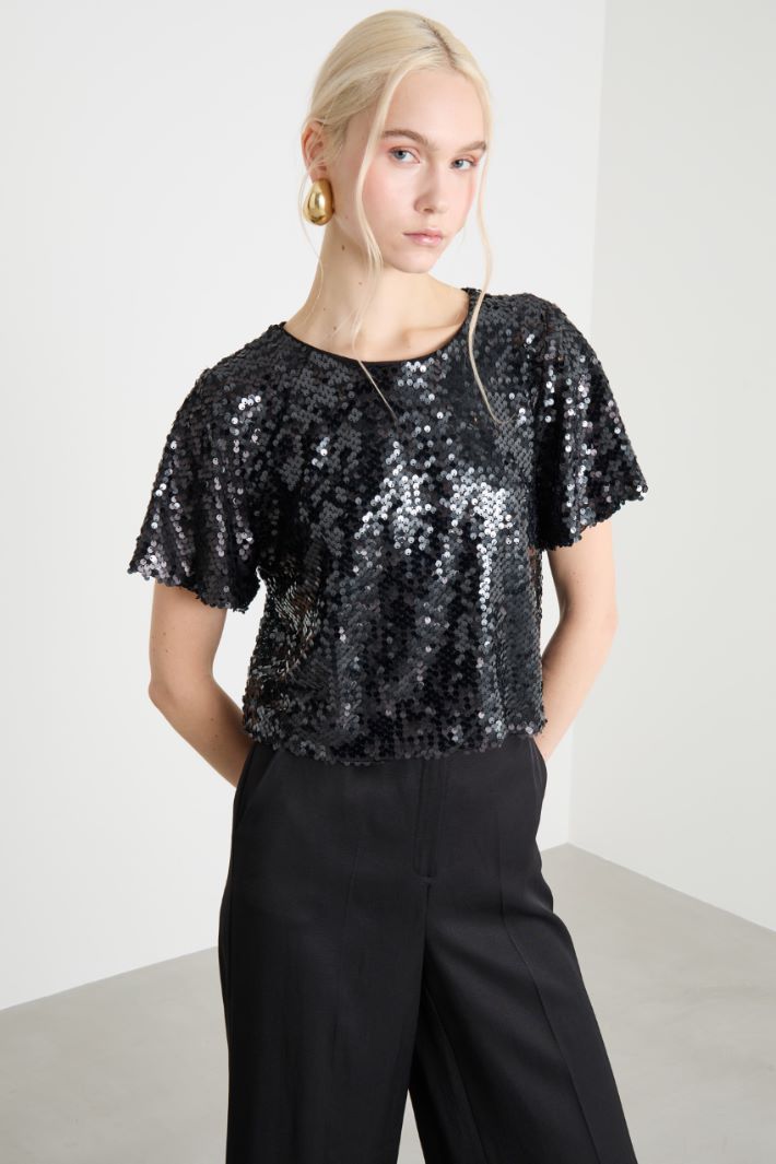 Sequin crop top Intrend - 2