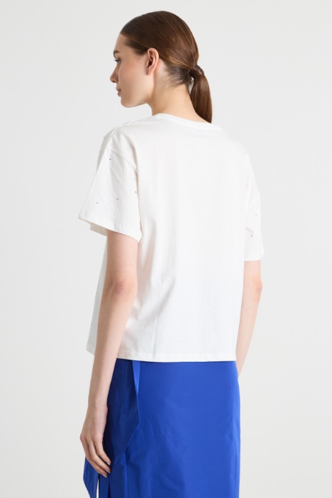 T-shirt con strass