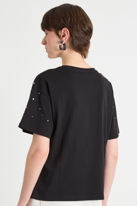 T-shirt con strass
