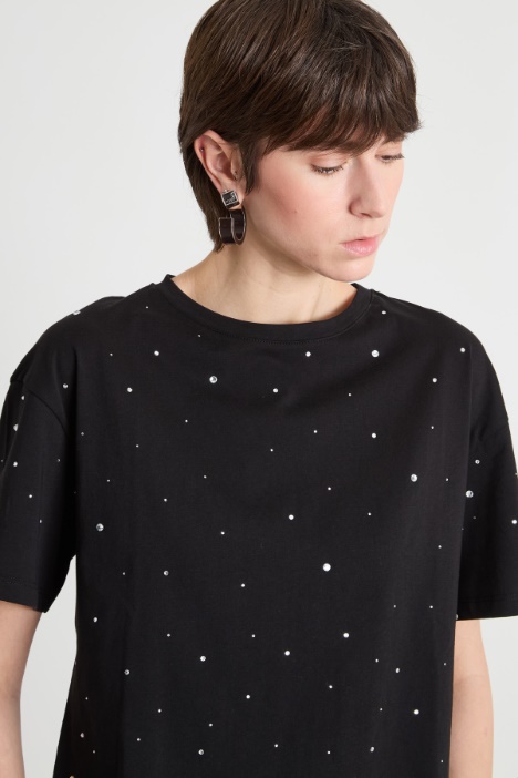 T-shirt con strass