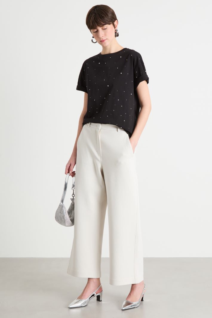 Rhinestone T-shirt Intrend