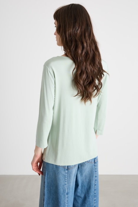 T-shirt in jersey fluido