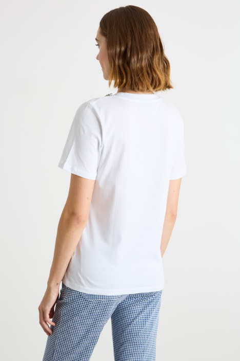 T-shirt con strass