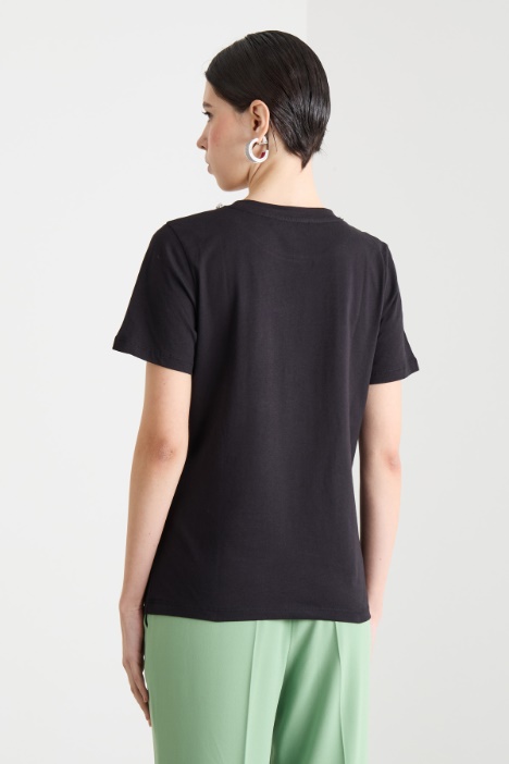 T-shirt con strass