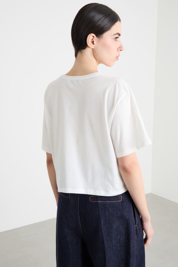 Embellished boxy T-shirt Intrend - 4