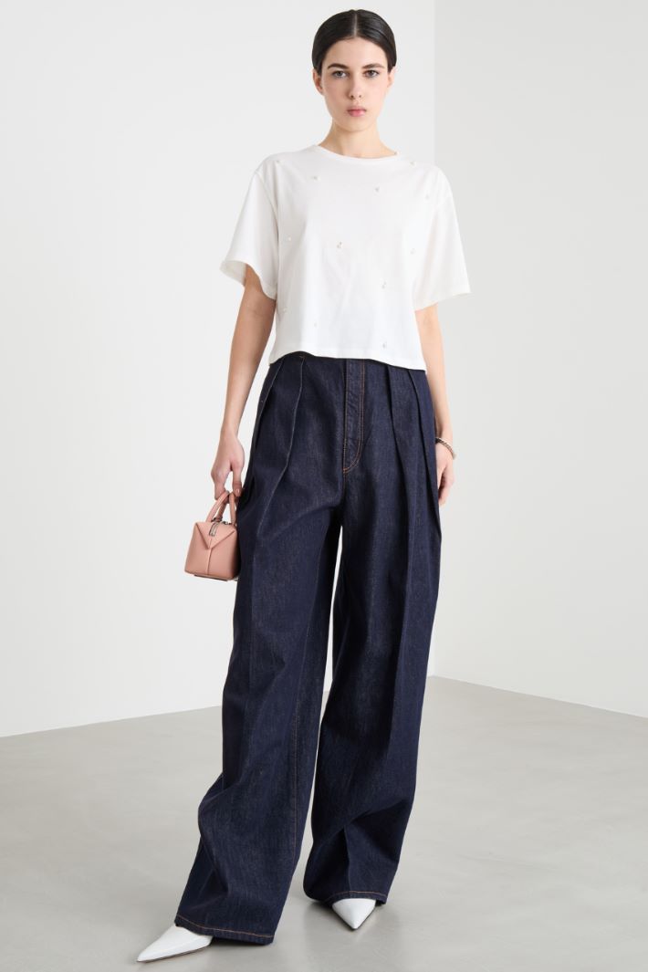 Embellished boxy T-shirt Intrend