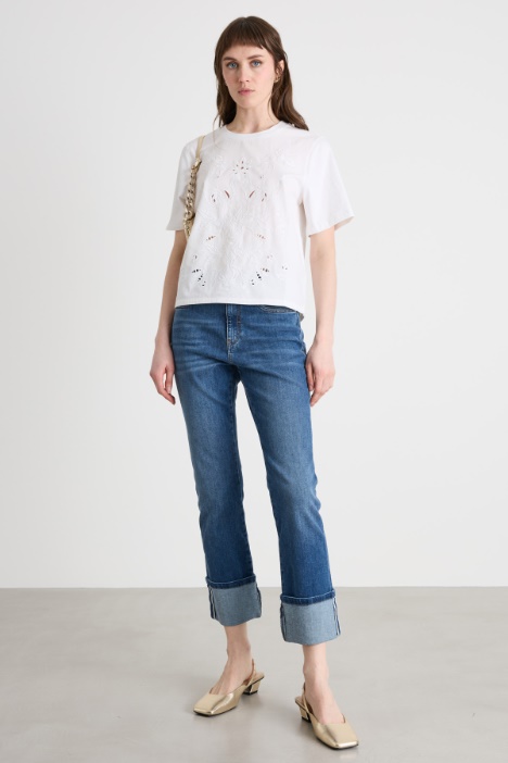 T-shirt con ricami Intrend