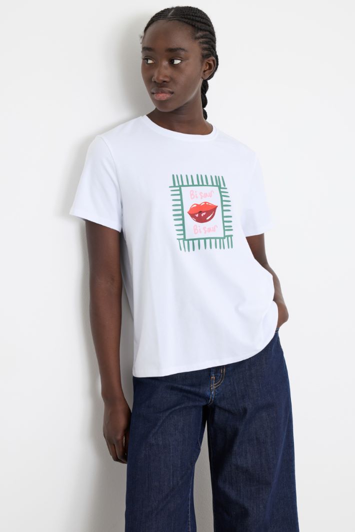 T-shirt con motivo stampato  Intrend - 2