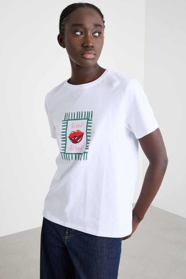 T-shirt con motivo stampato  Intrend - 3
