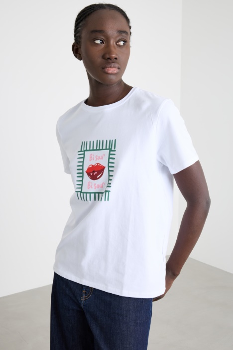T-shirt con motivo stampato