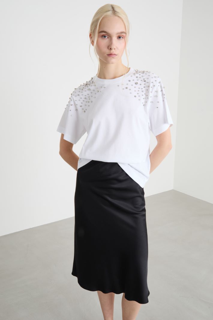 Jewel-embellished T-shirt Intrend - 2