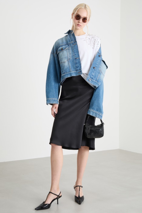 Jewel-embellished T-shirt Intrend