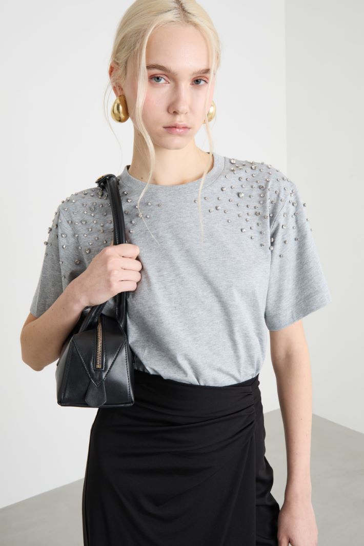 Jewel-embellished T-shirt Intrend - 2