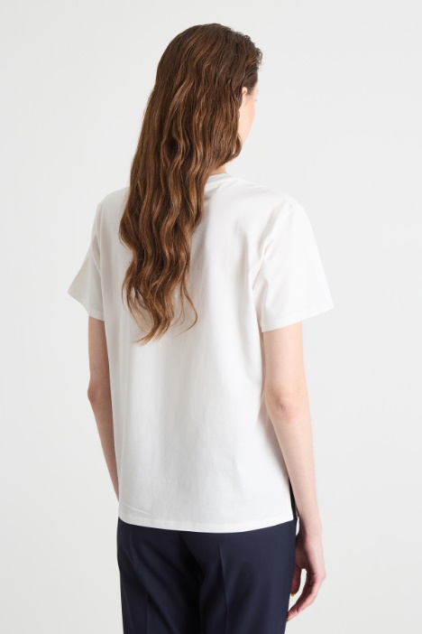 T-shirt in jersey con stampa